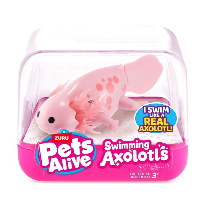 Интерактивная игрушка Pets & Robo Alive S1 Аксолотль (розовый) (9556A)