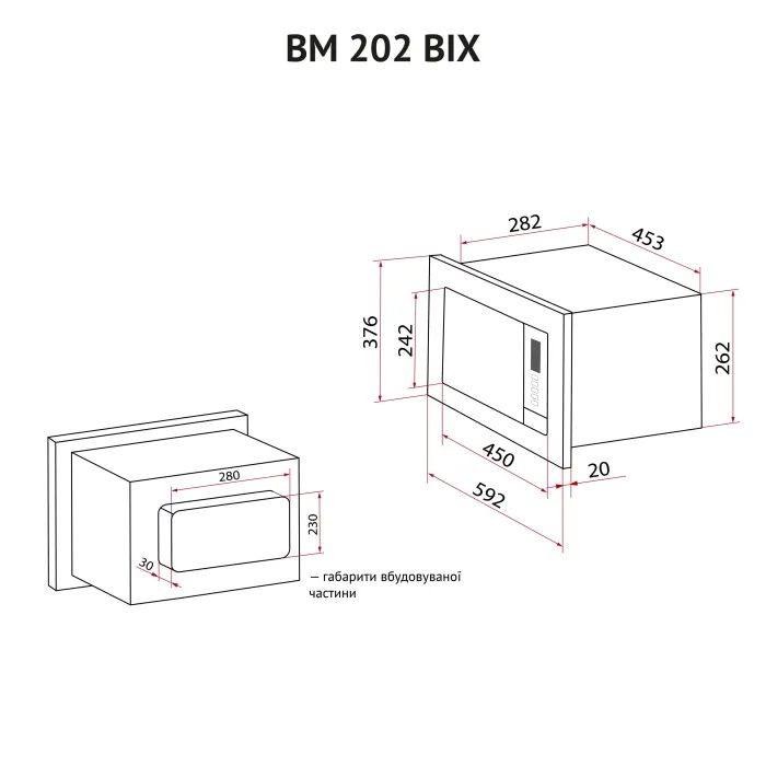 Мікрохвильова піч Perfelli BM 202 BIX зображення 12