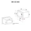 Мікрохвильова піч Perfelli BM 202 BIX зображення 12