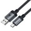 Дата кабель USB 2.0 AM to USB-C 1.2m 3.0A 18W aluminum alloy Black Acefast (6974316283782) зображення 3