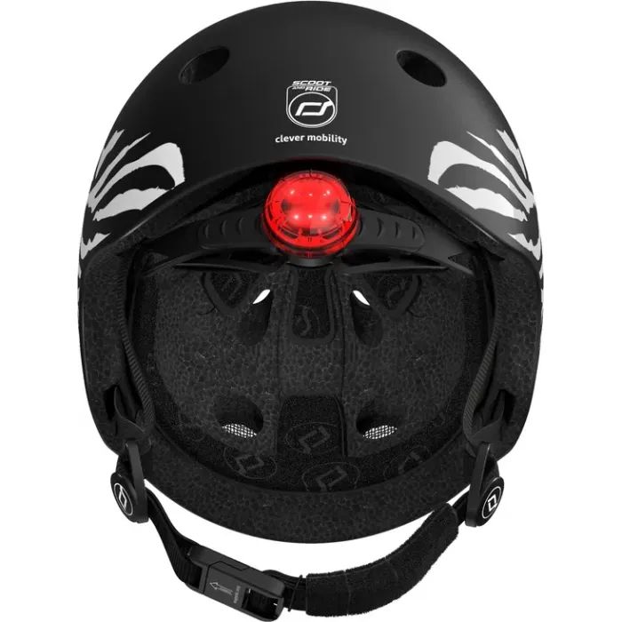 Шлем Scoot&Ride 45-51см, зебра, с фонариком (SR-181206-ZEBRA) изображение 6