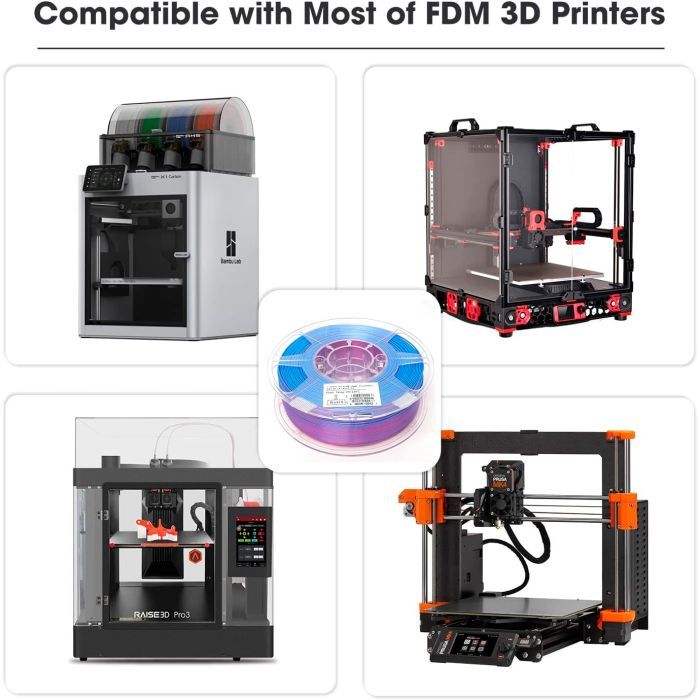 Пластик для 3D-принтера eSUN ePLA-Silk Metal 1.75мм, 1кг, bronze (ePLA-Silk-P175BR1) зображення 10