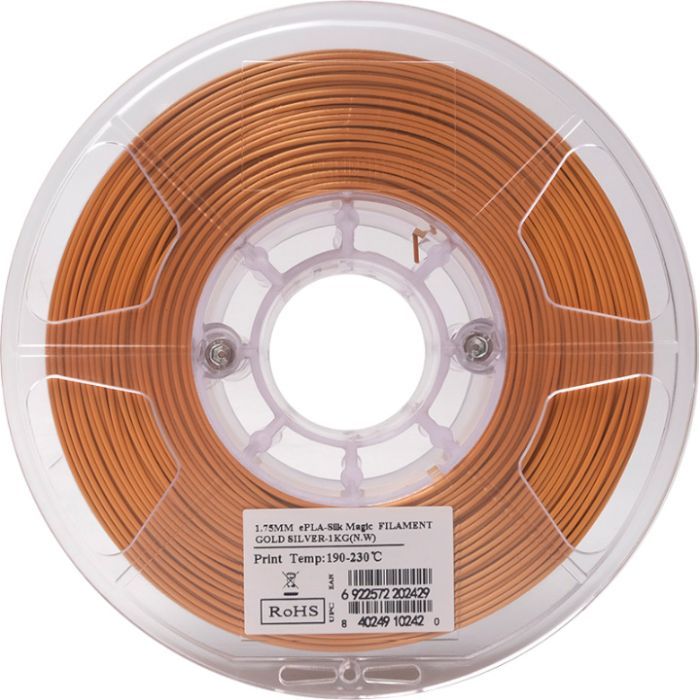 Пластик для 3D-принтера eSUN ePLA-Silk Metal 1.75мм, 1кг, bronze (ePLA-Silk-P175BR1) зображення 2