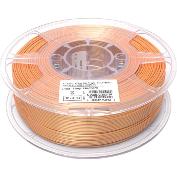 Пластик для 3D-принтера eSUN ePLA-Silk Metal 1.75мм, 1кг, bronze (ePLA-Silk-P175BR1) зображення 3