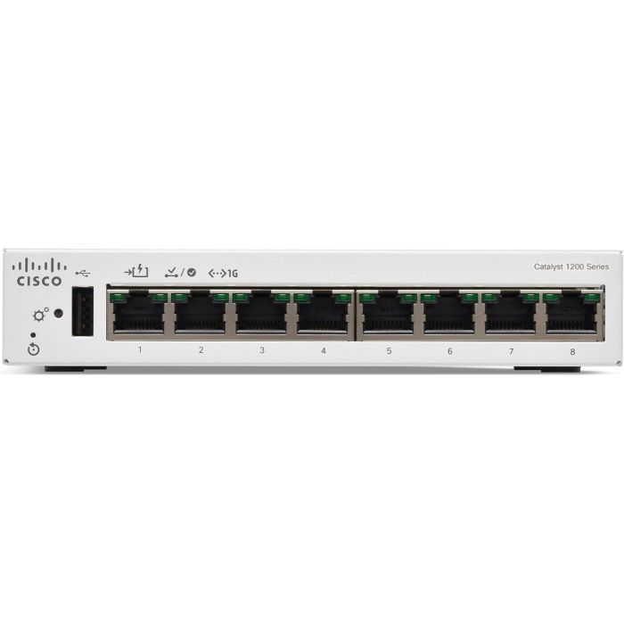 Коммутатор сетевой Cisco C1200-8T-D изображение 2