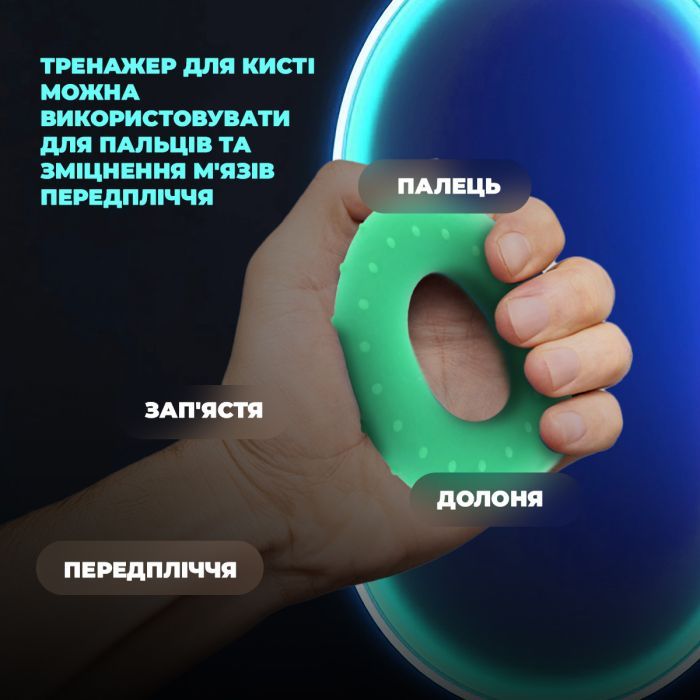 Эспандер PowerPlay PP-4338 Hand Grip Medium 20 кг Зелений (PP_4338_Green_20kg) изображение 7