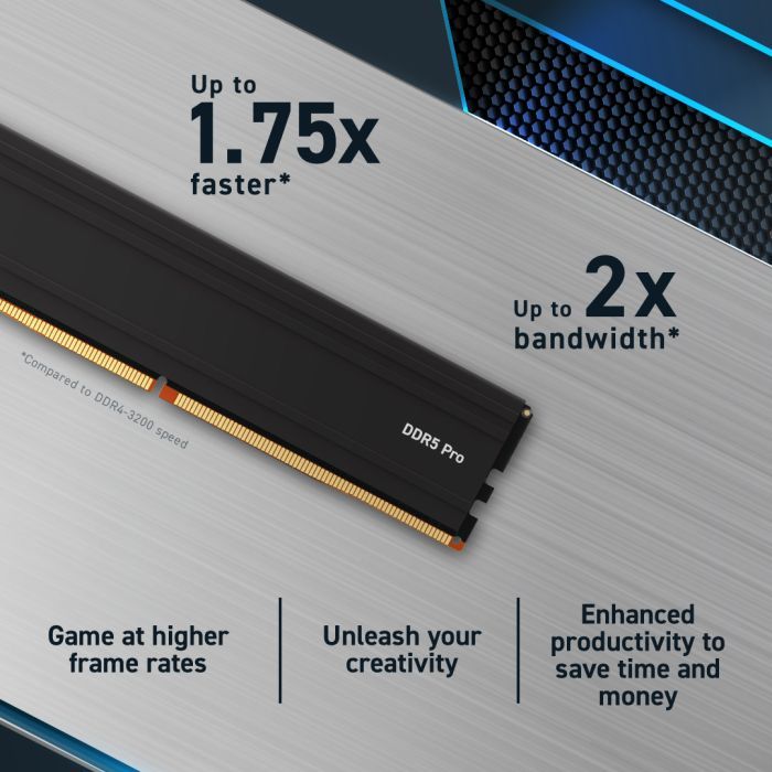 Модуль памяти для компьютера DDR5 32GB (2x16GB) 6000 MHz Micron (CP2K16G60C48U5) изображение 6
