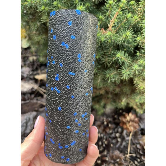 Масажный ролик PowerPlay PP-4346 Mini EPP Foam Roller 15x5,3см Чорно/Синій (PP_4346_Blue_(15*5)) изображение 4