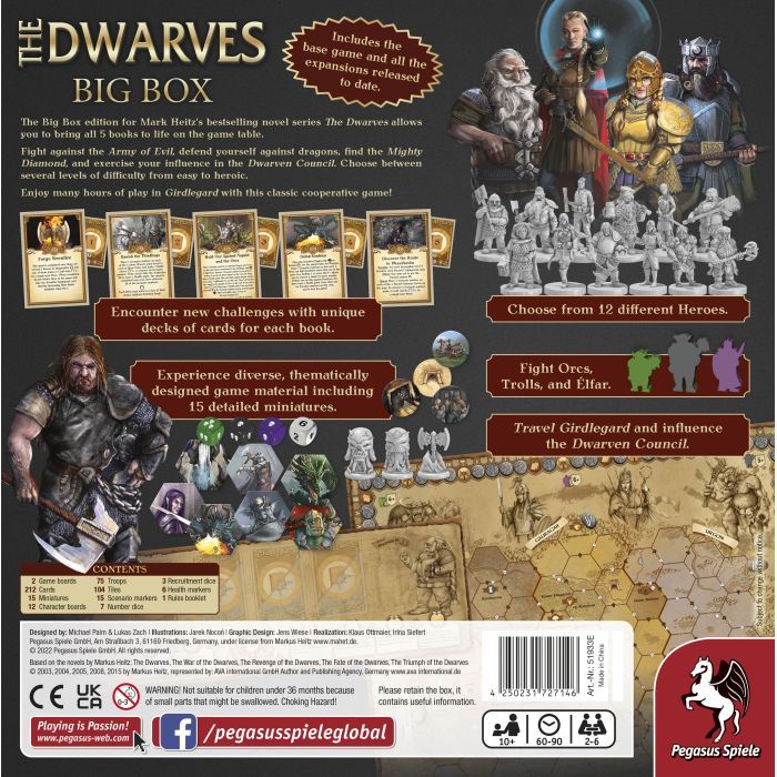 Настольная игра Pegasus Spiele Гномы: Большая коробка (The Dwarves Big Box) (англ.) (PS152) изображение 8
