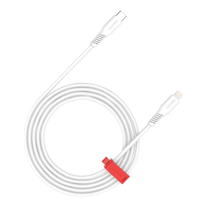 Дата кабель USB-C to Lightning 2.0m 30W White Canyon (CNS-CLN30SC20W)