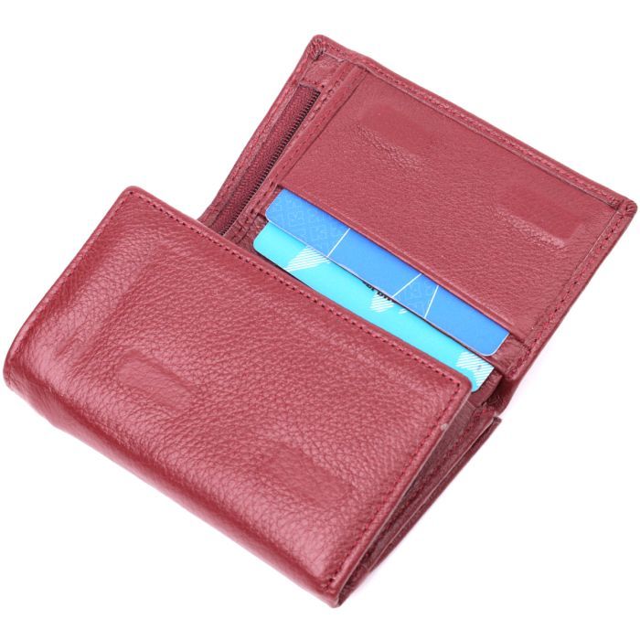 Кошелек ST Leather Кожаный Бордовый (22489) изображение 5