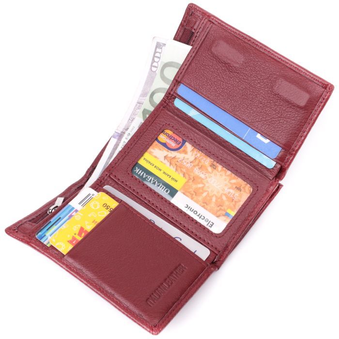 Кошелек ST Leather Кожаный Бордовый (22489) изображение 6