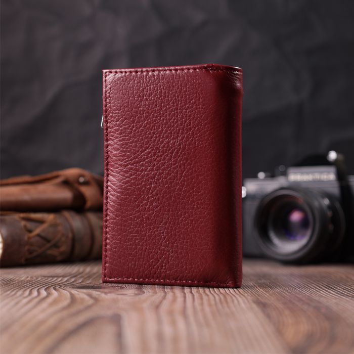 Кошелек ST Leather Кожаный Бордовый (22489) изображение 9