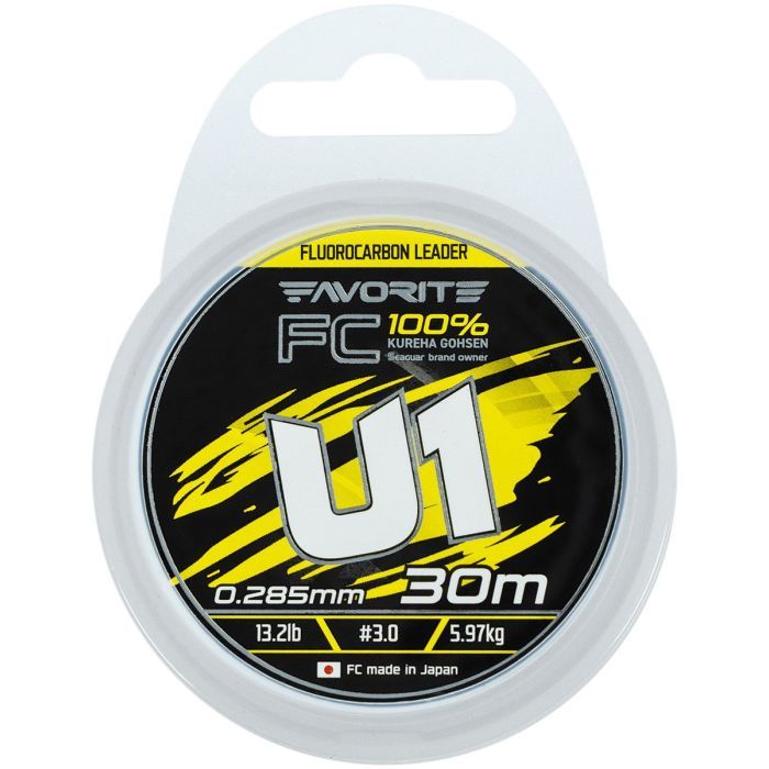 Флюорокарбон Favorite U1 FC 30m 3.0/0.285mm 13.2lb/5.97kg (1693.12.14) изображение 2
