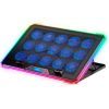 Підставка до ноутбука IceCoorel 10-19", 15*60mm 2550 RPM, 2*USB, + LCD, 415x296x28mm, RGB (K15D)