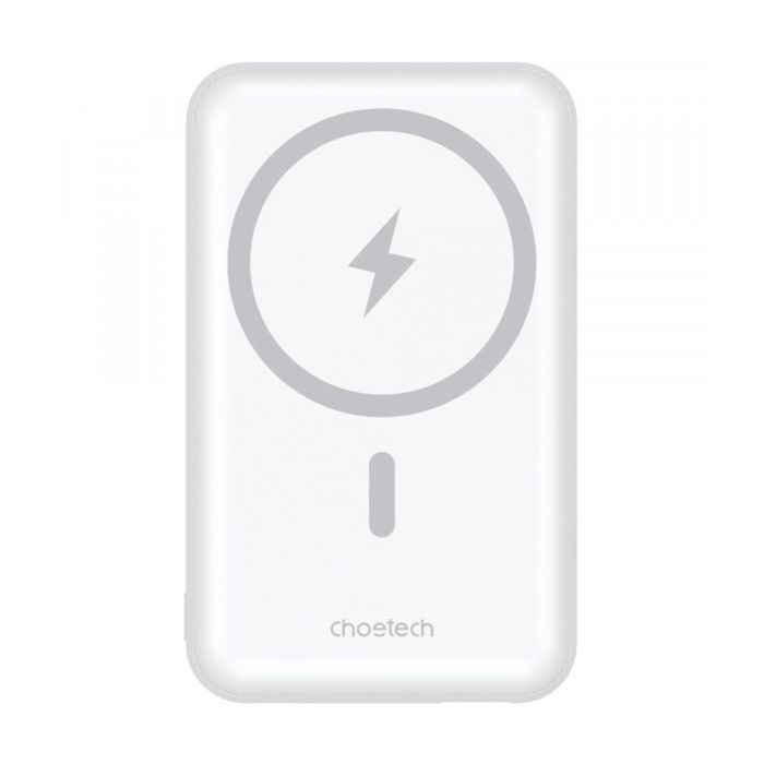 Батарея универсальная Choetech Magnetic Wireless 10000mAh 20W, PD,QC/3.0, USB-A, USB-C, White (B663-ACWH)