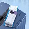Батарея универсальная Choetech Magnetic Wireless 10000mAh 20W, PD,QC/3.0, USB-A, USB-C, White (B663-ACWH) изображение 5