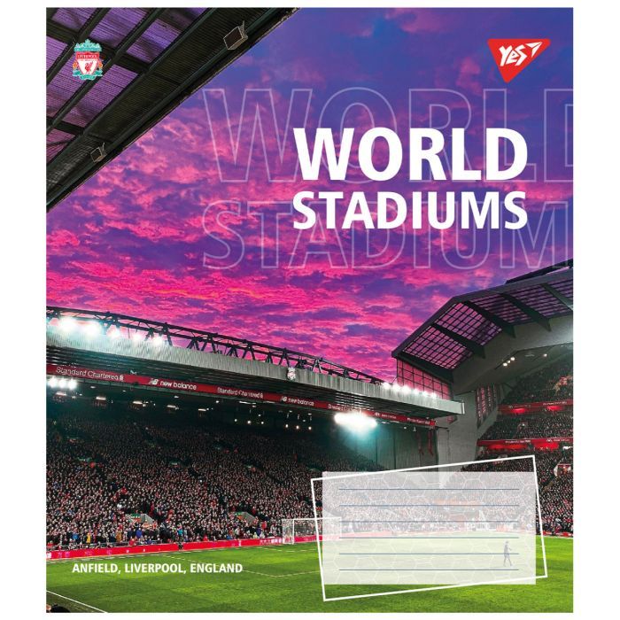 Тетрадь Yes World stadium А5 48 листов клетка (767114) изображение 2