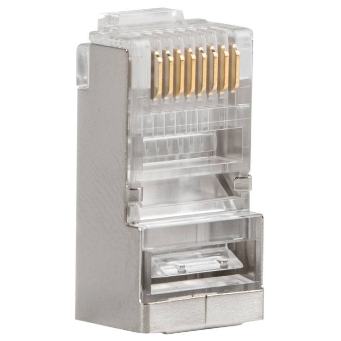 Коннектор RJ45 cat.5e STP 8P8C 100шт/пак Kingda (KDPG8015/100) изображение 2
