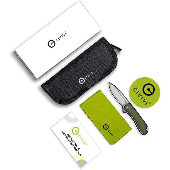Нож Civivi Qubit, Green Aluminum, Damascus (C22030E-DS1) изображение 9