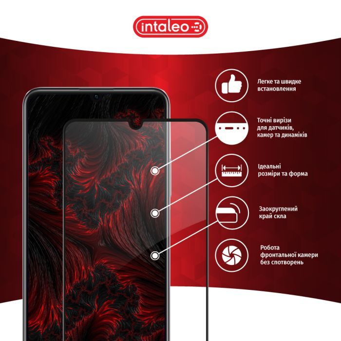 Скло захисне Intaleo Full Glue RealMe C53 Black (1283126577833) зображення 3