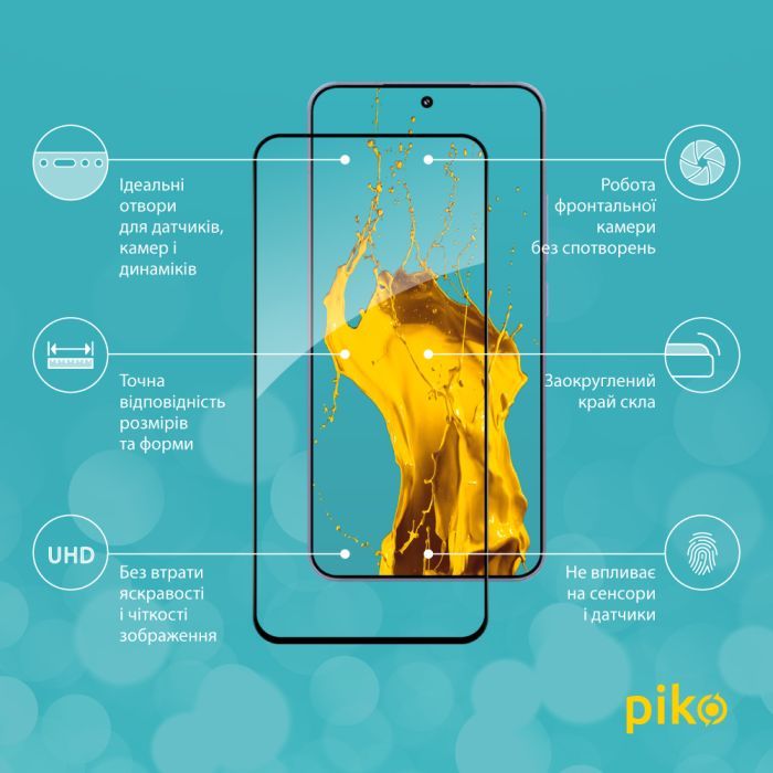 Скло захисне Piko Full Glue Xiaomi 15 Black (1283126607363) зображення 2