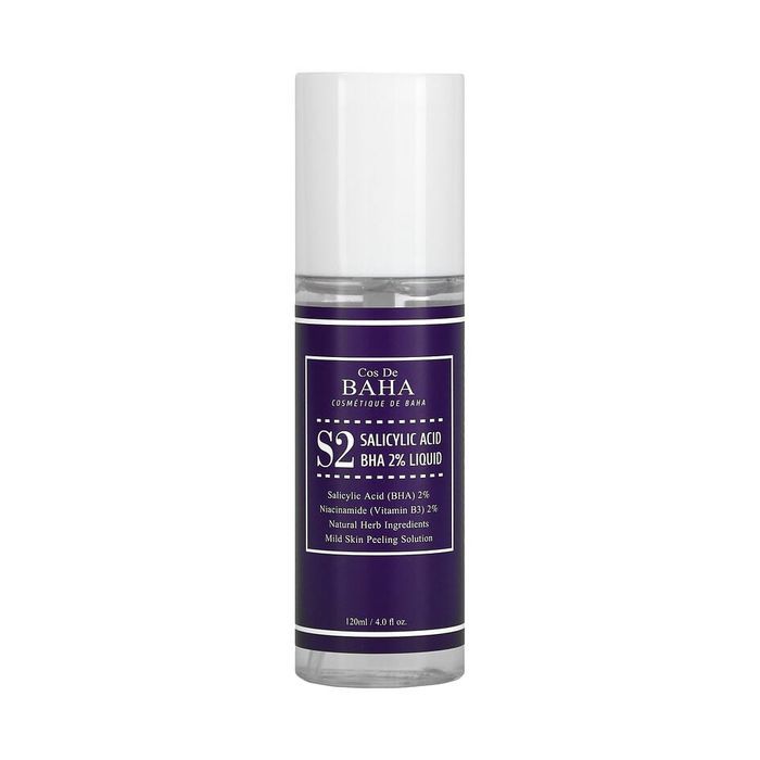 Тоник для лица Cos De BAHA Salicylic Acid BHA 2% Liquid Для лечения акне и сужения пор 120 мл (8809240318232)