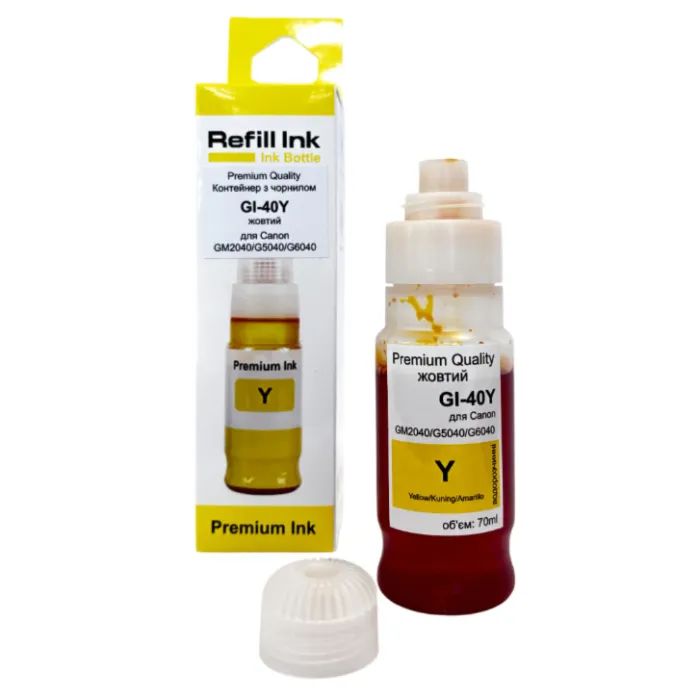 Чернила Premium Quality Canon GI-40Y, 70ml, yelllow (70264918)