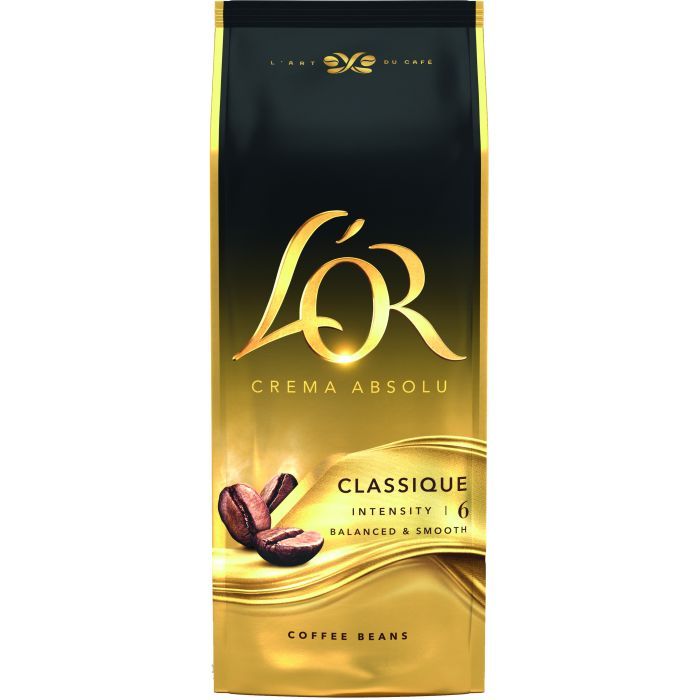 Кава L'OR Crema Absolute Classic в зернах 1 кг (8711000400791)