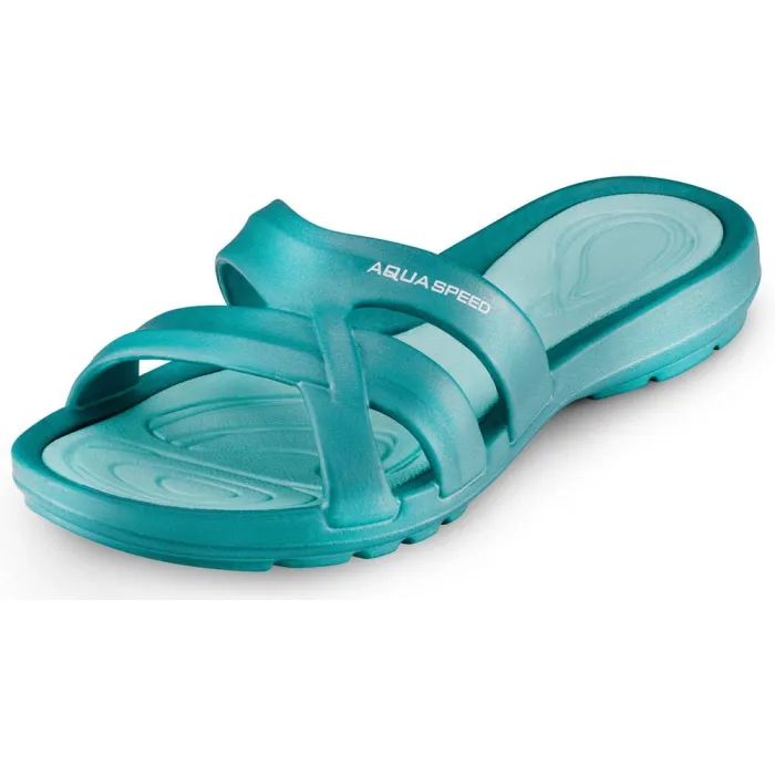 Шлепанцы Aqua Speed Panama 513-38 чорний, зелений 37 (5908217665959) изображение 2