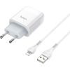 Зарядний пристрій HOCO C73A Glorious 2xUSB + cable USB to Lightning White (6931474713056) зображення 2