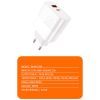 Зарядний пристрій WUW C209 1xUSB-C PD45W + 1xUSB QC3.0 18W White (WUW-C209) зображення 3