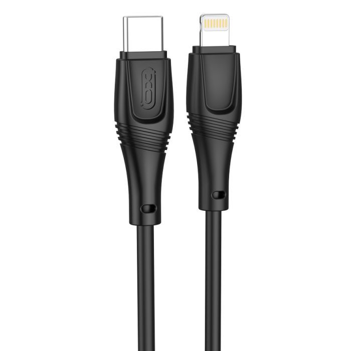 Дата кабель USB-C to Lightning 1.0m 27W High Elastic Zeus XO (NBQ239A_Black)