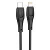 Дата кабель USB-C to Lightning 1.0m 27W High Elastic Zeus XO (NBQ239A_Black)