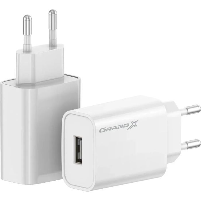 Зарядное устройство Grand-X CH-550W Quick Charge USB QC3.0 Black (CH-550W)