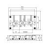 Бридж для гітари Paxphil BB012 Black зображення 4