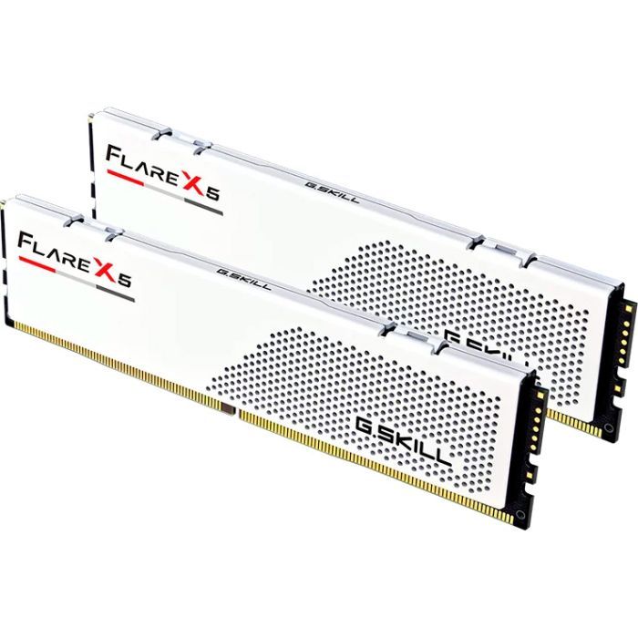 Модуль пам'яті для комп'ютера DDR5 32GB (2x16GB) 6400 MHz Flare X5 Matte White G.Skill (F5-6400J3240G16GX2-FX5W) зображення 2