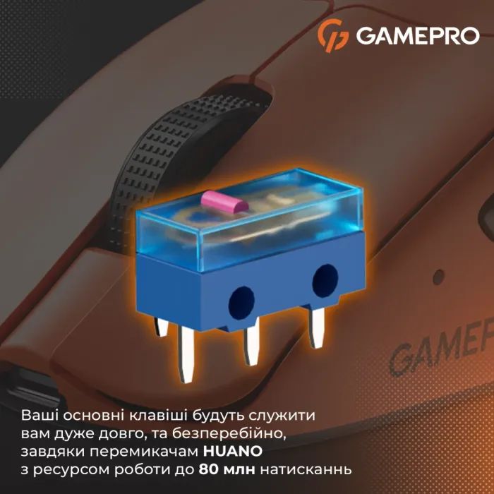 Мышка GamePro Genesis Avenger Wireless/Bluetooth/USB White (GM096W) изображение 8