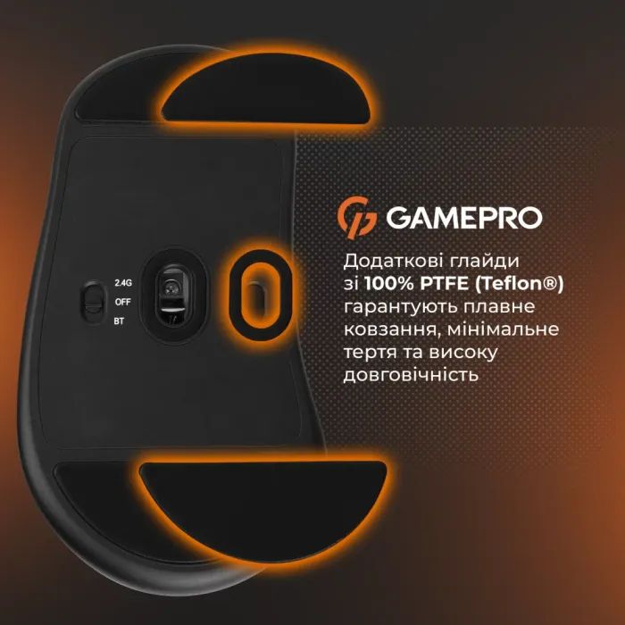 Мышка GamePro Genesis Avenger Wireless/Bluetooth/USB White (GM096W) изображение 9