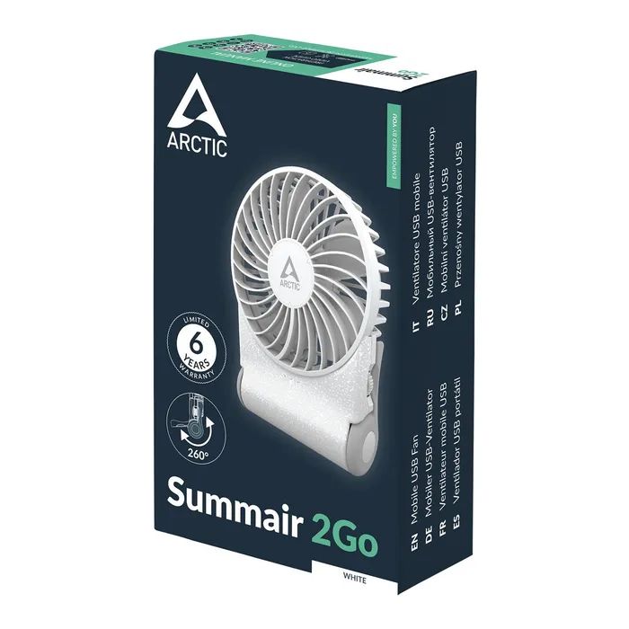Вентилятор Arctic USB-C SUMMAIR 2GO WHITE (AEBRZ00029A) изображение 8