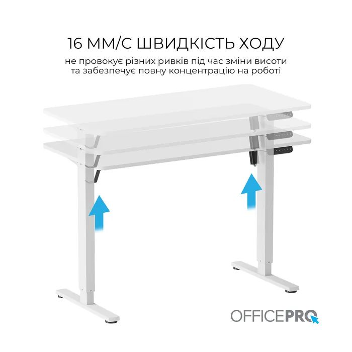 Компьютерный стол OfficePro ODE1260W 1200 х 600 мм White (ODE1260W) изображение 2