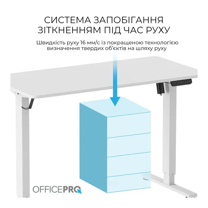 Компьютерный стол OfficePro ODE1260W 1200 х 600 мм White (ODE1260W) изображение 8