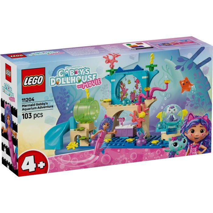 Конструктор LEGO Gabby's Dollhouse Аквариумные приключения русалочки Габби (11204)