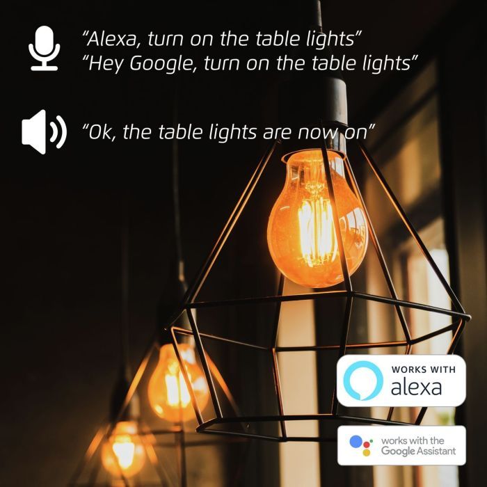 Розумна лампочка Trust E27 LED FILAMENT 470 Lumen, 1800-2700k, white (71287_TRUST) зображення 8