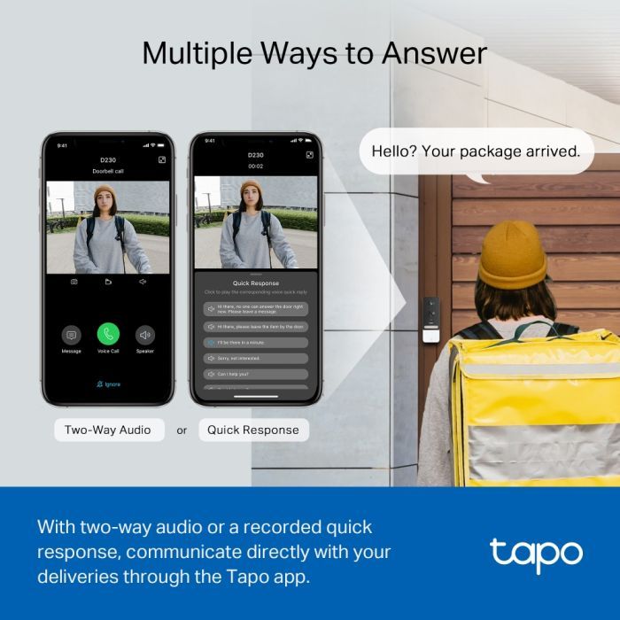 Дверний дзвінок TP-Link Tapo D230S1 (TAPO-D230S1) зображення 4