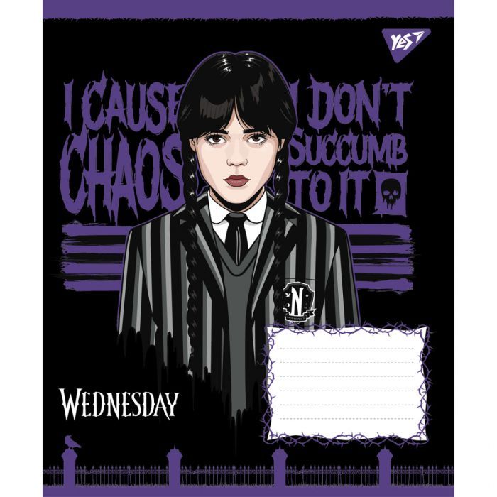 Зошит Yes Wednesday Школа Загадок А5 18 аркушів клітинка (768264) зображення 2