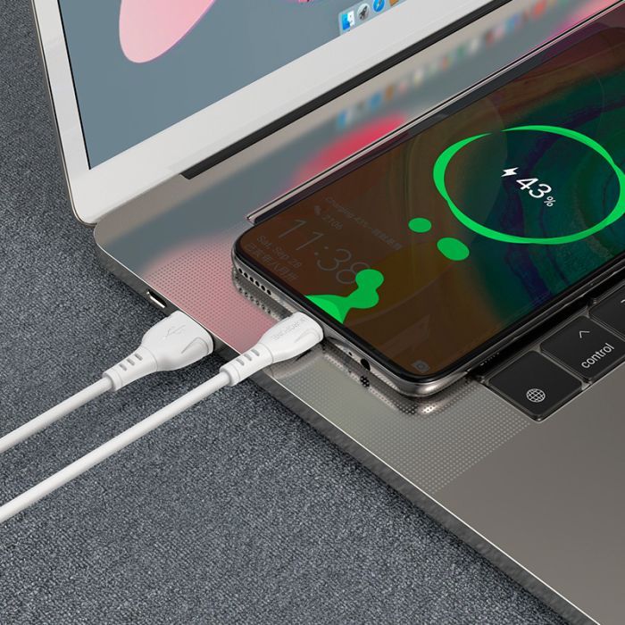 Дата кабель USB 2.0 AM to Micro 5P 1.0m 2.4A black BOROFONE (6931474743916) зображення 4