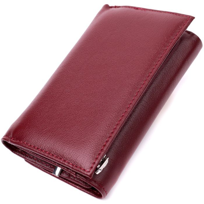 Гаманець ST Leather З натуральної шкіри Бордовий (19470) зображення 2