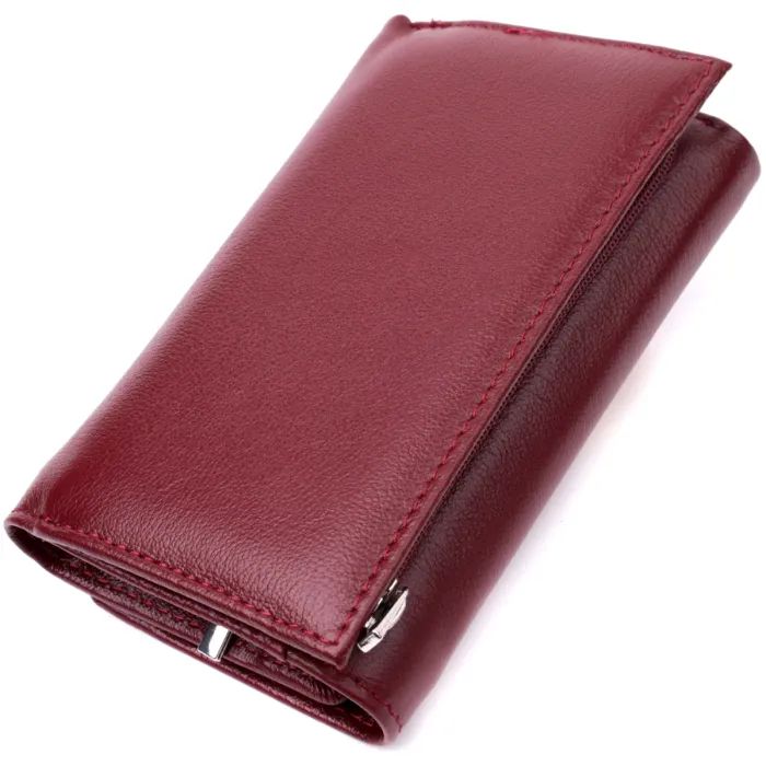 Гаманець ST Leather З натуральної шкіри Бордовий (19470) зображення 2