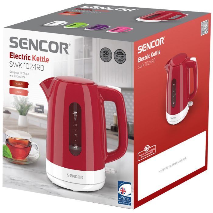 Електрочайник Sencor SWK 1024RD (SWK1024RD) зображення 6